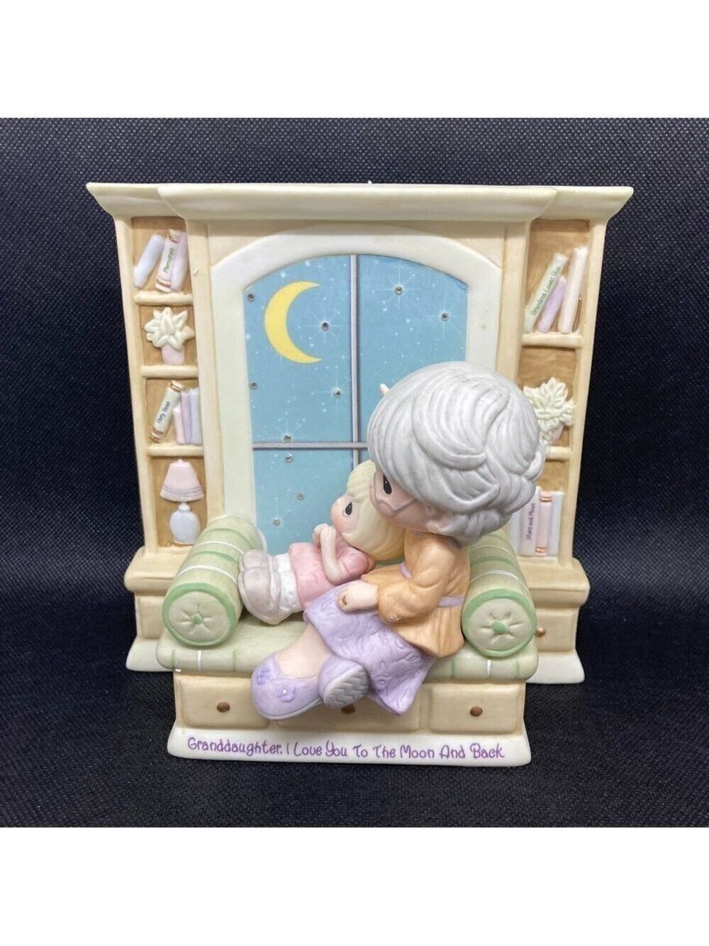 RARE Precious Moments "Granddaughter I Love You To The Moon and Back" figurine